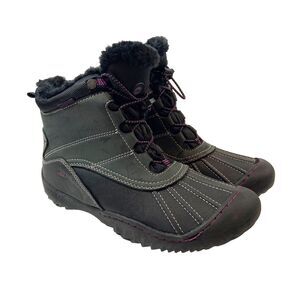 JBU Jambu Lorna Encore Weather Ready Snow Boots Faux Fur Womens Sz 8 Black